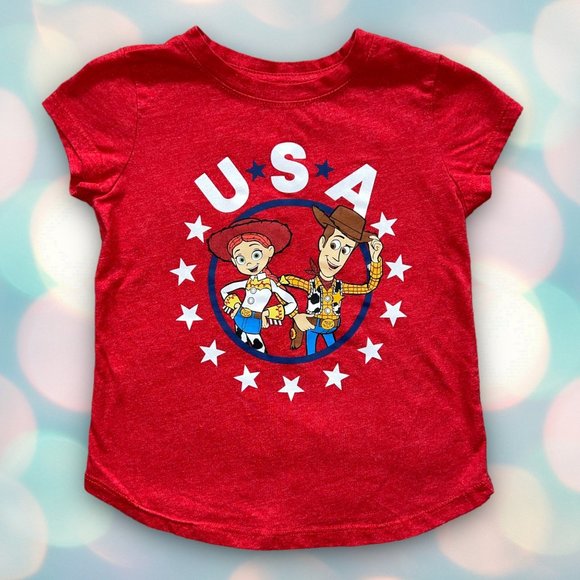 Disney Shirts & Tops Disney Patriotic 4th Of July Toy Story Girls